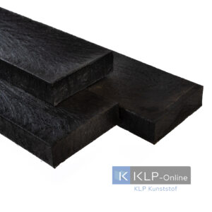 KLP® Planken en balken zonder punt 10x2,5x250 cm zwart