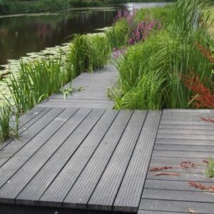 KLP® Deck zwart 20x4,7x390 cm