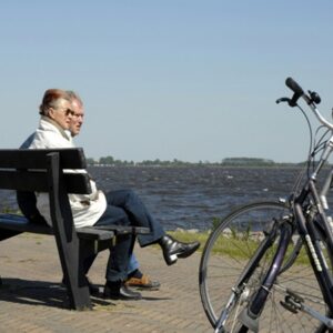 KLP® Banken met rugleuning 180 x 45 cm zwart