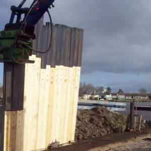 Combi-damwand - 22,5x12 / 7,5x586 - Kop 100 cm, zwart