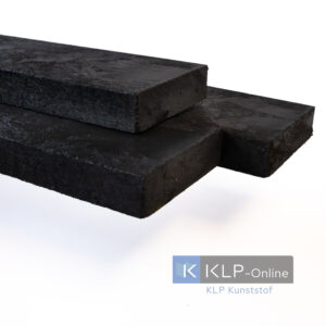 KLP® Planken en balken zonder punt 15x5x200 cm zwart